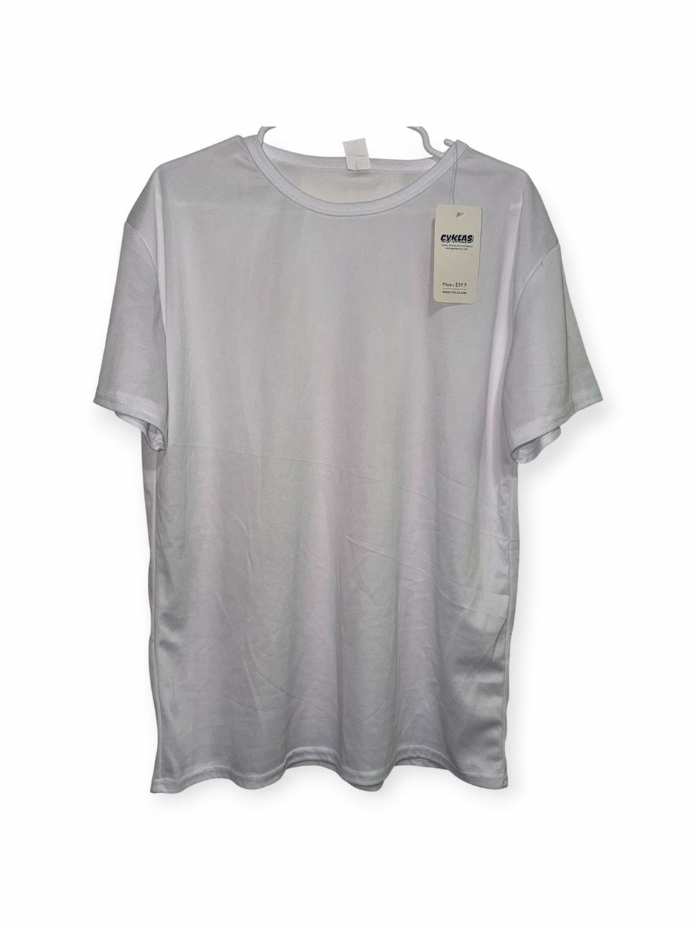 CYKLAS Women’s 4XL White Plain Athleisure T-Shirt